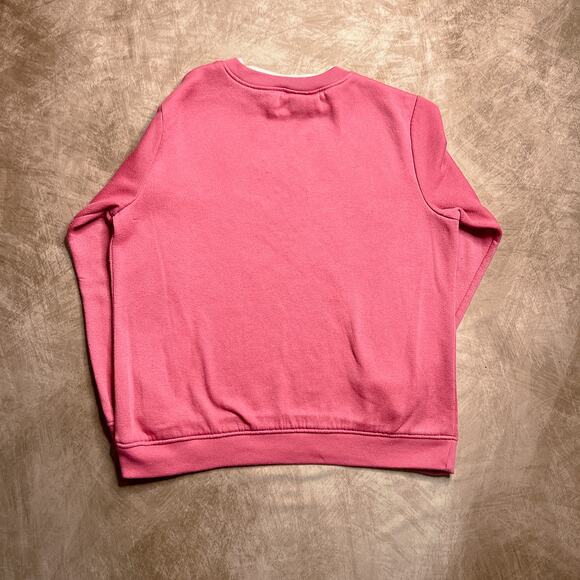 Vintage Y2K Studio Works Pink Embroidered Floral Heart Crewneck Sweatshirt - Picture 3 of 8